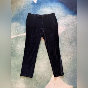 Tallia black velvet tuxedo pant size 38w x 32L